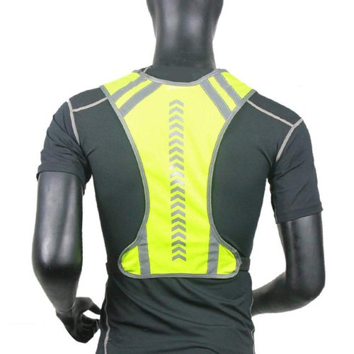 Reflective Outdoor Safety Vest for Night Running, Cycling, Jogging, Sports Riding; High Visibility Warning Safety Vest with Night Cycling Reflectivity