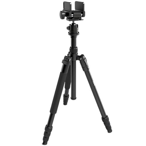 HUNTPAL Shooting Tripod Hunting Shooting Stick Gun Rifle Rest with Saddle Clamp and 360° Rotate Ball Head, Height Adjustable 19"-65" Rifle/Crossbow Shooting Stick Tripod