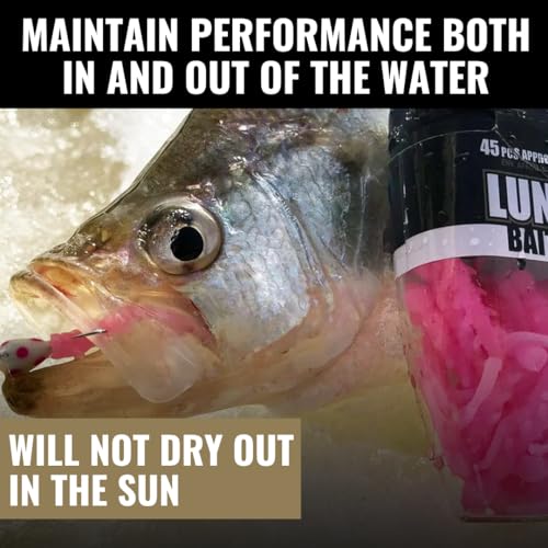 Fishing Jar with Scented May Bugs Soft Plastic Lure - 1.5 Inch Durable Bait