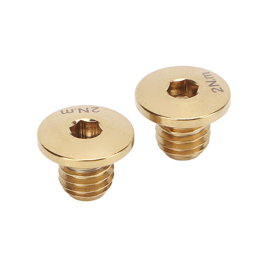 Keenso Oil Cylinder Lid Bolt,Titanium Alloy Lightweight Hydraulic Brake Screw for M7000 M8000 M9000 M9020 (Gold)