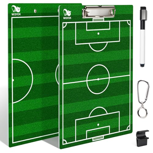 Soccer Coaching Clipboard Double-Sided Dry Erase Tactical Board - WISYOK