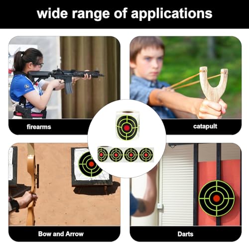 3 Inch Splatter Shooting Targets - 200 Self-Adhesive Reactive Stickers for Range & Archery Training - Variation of THIS listing