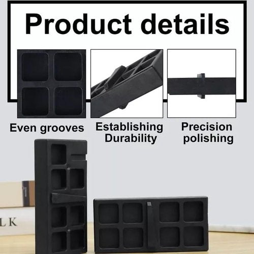 Vise Tool Block Reinforced Black tool Plastics Black Repair Smithing Tool Part Support (Lower 15）