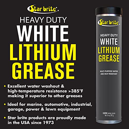 Heavy-Duty White Lithium Grease Cartridge - All-Weather, Rust & Corrosion Protection