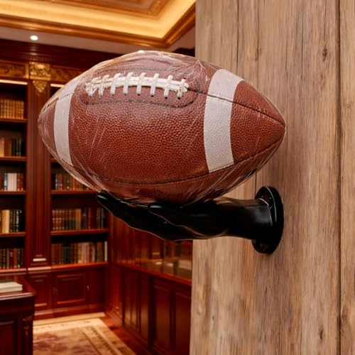 OMXNAQZ Single Black Wall Mount Basketball & Soccer Ball Holder