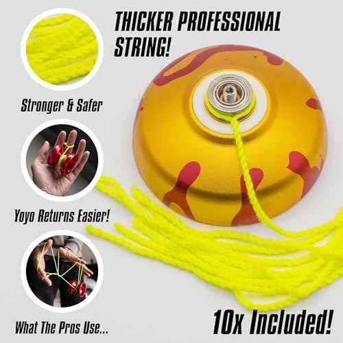 REVLO | A High End Professional Yoyo | The Yo Yo for Adults with Pro Yo-yo String Included | Easily Switch Between Responsive & Unresponsive Yoyoing | Master Both Pro and Beginner Tricks