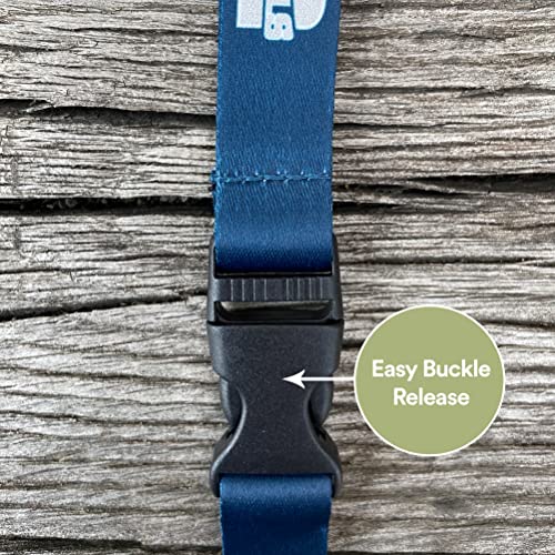 Utah State University Desert Cactus Lanyard with Snap Buckle - Blue