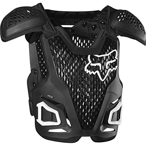 Fox Racing R3 Motocross Dirt Bike Chest Guard, Black, Small/Medium