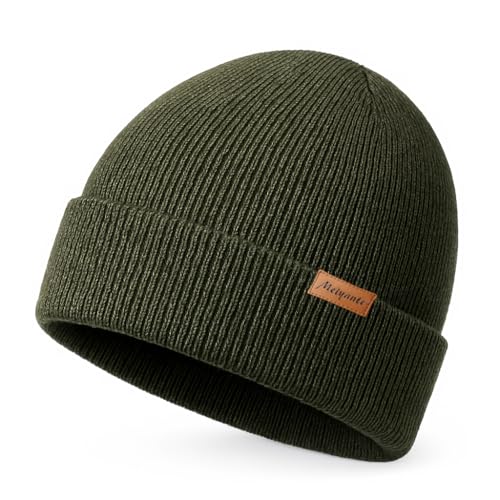 Beanie Hats for Men & Women - Warm Stocking Caps for Men & Women, Cuffed Knit Thermal Hats, Gift for Him & Her