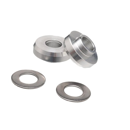 Zxturbi Bully 3/8" to 14mm Axle Adapter Kit (Pair) with Washers - Compatible with BMX Park & Street Bikes - Made from Durable 7075 Aluminum