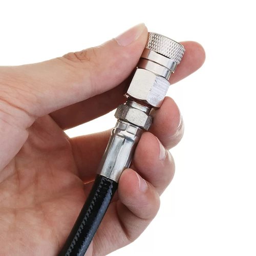 Manloney LLC Paintball Airsoft Fill Whip Hose 4500psi PCP Fill ing & Charging System with Foster Quick-Detach Hose Assembly (24 inches Length/Female DN2 Charging System)
