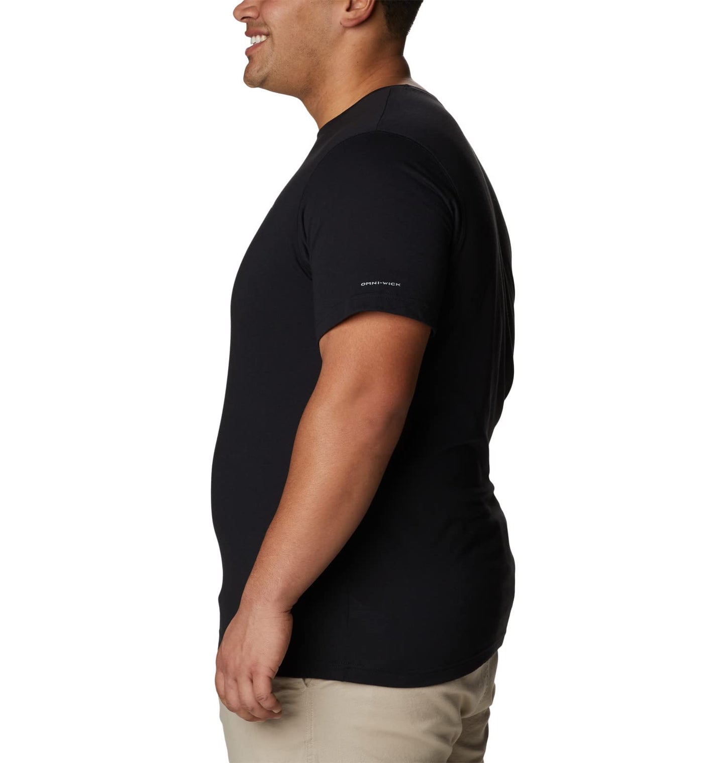 Columbia Men's Thistletown Hills Graphic Short Sleeve, Olive Green Heather/Wanderland Graphic, 4X Big