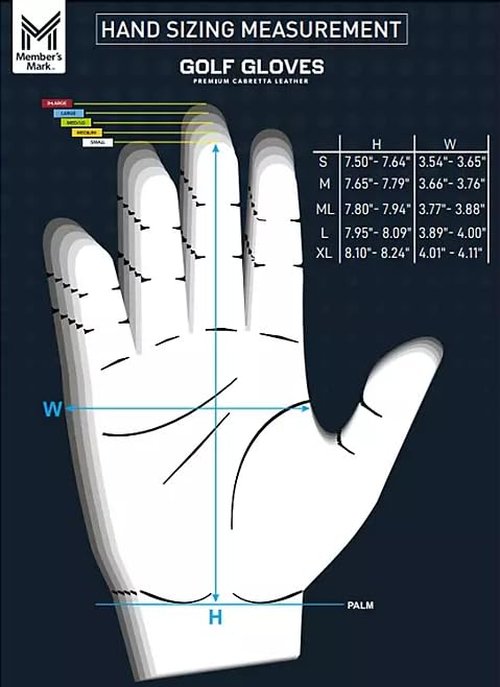 Member’s Mark 4 pk. Elite Premium Golf Gloves Medium/Large
