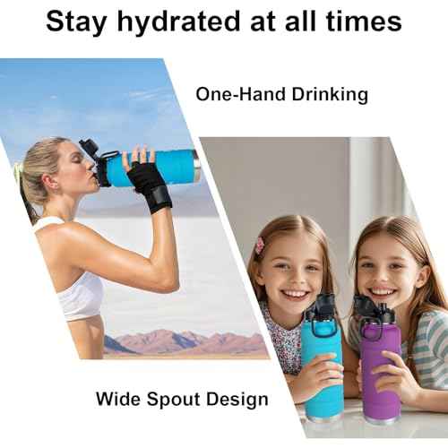 Auto Spout Lid for Bubba Trailblazer 24 32 40 oz Water Bottle, 2 Pack Lid Compatible with Bubba Flo Kids 16oz Wide Mouth Water Bottle, Portable Replacement Cap£¨2pcs£©