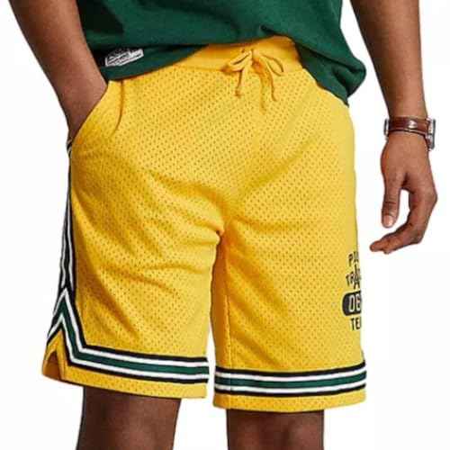POLO RALPH LAUREN Men's Track Team Athletic Mesh Shorts