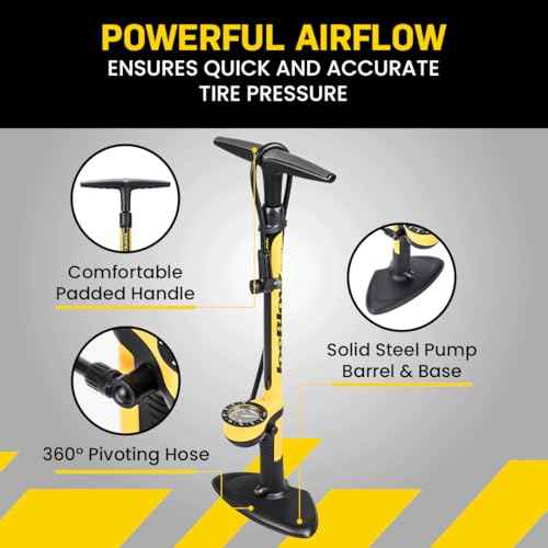 Topeak JoeBlow Bike Pump ? High-Pressure Floor Pump