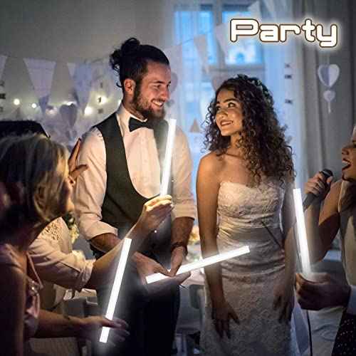Lewtemi 5 Pcs Large Glow Sticks, 14 Inch Jumbo Light up Sticks Holiday Colorful Sticks Emergency Glow in The Dark Party Supplies for Camping, Halloween, New Year
