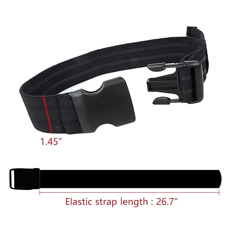 IDOGEAR Tactical Leg Strap Thigh Belt with Quick-Release Buckle – Black2