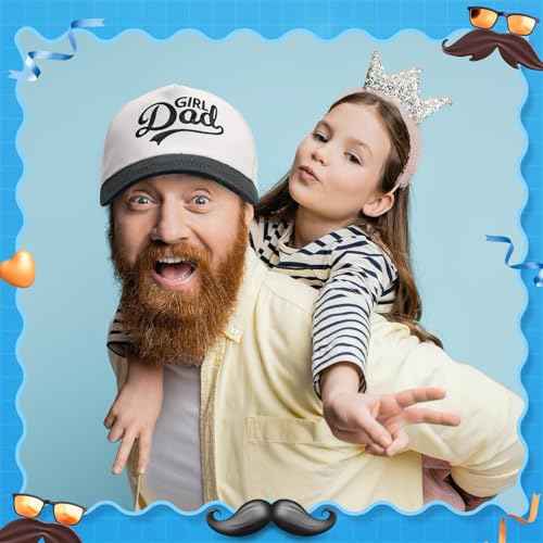 Girl Dad/Mother/Daddy/Bride Cotton Trucker Hats Two Tone Snapback Hat Trendy Fashion Baseball Cap for Women Men
