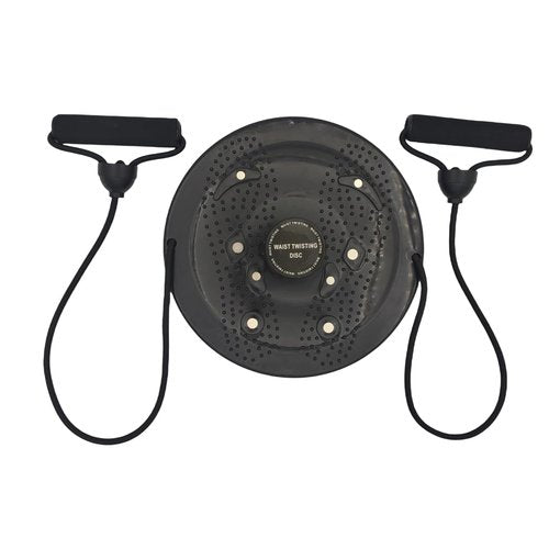 Waist Twister Machine for Women - Ab Workout Equipment with Resistance Bands, Core Training Twist Board for Slim Waist & Toning Abs, 350 lbs Weight Capacity ,Non-Slip (Black)