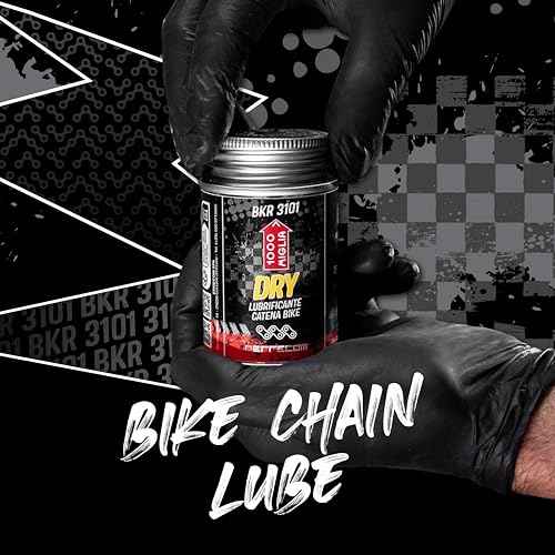 Errecom 1000 Miglia BKR 3101-2 fl oz (60 mL) Can, Dry Lube Bike Chain, for Dry and Dusty Weather Conditions, Brush Included