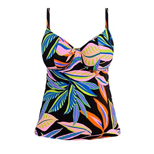Freya Womens Desert Disco Underwire Plunge Tankini Top