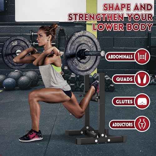 Fitvids Bulgarian Split Squat Stand, Single Leg Squat Roller, One Leg Squat Stand, Stand-Alone Machine Leg Curl for Lower Body training