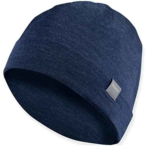 MERIWOOL Unisex Merino Wool Cuff Beanie Winter Hat for Men and Women