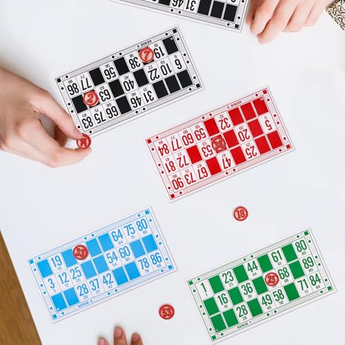 Russian Lotto Game Set Wooden Bingo Cards 48 Cards 90 Pieces for Kids & Family