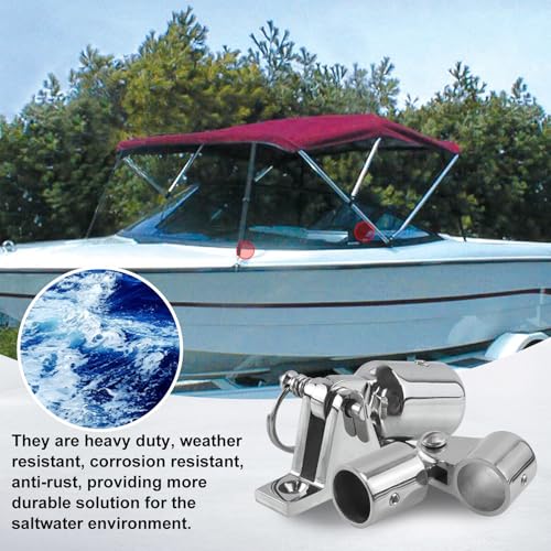 7/8 Inch Bimini Top Hardware Kit Stainless Steel Boat Fittings - Marine Grade