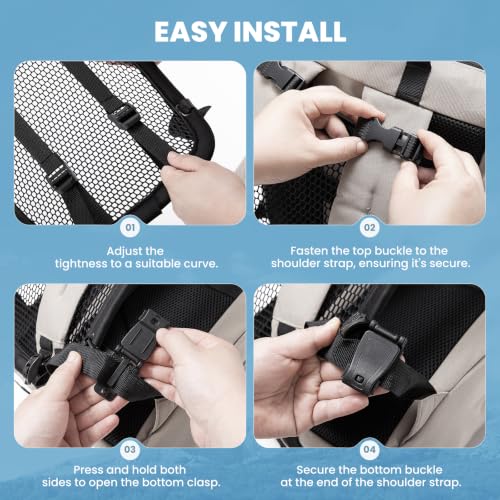 Lightweight Backpack Ventilation Spacer with Adjustable Fit for Comfort