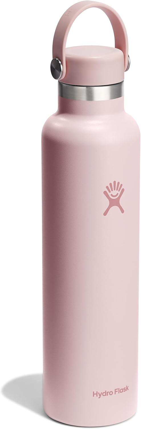 Hydro Flask Water Bottle - Insulated Stainless Steel - Non Spill, Leakproof in 24 Oz White