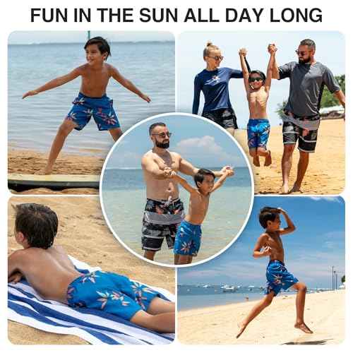Kanu Surf Boys' Reflection Quick Dry UPF 50+ Beach Swim Trunk