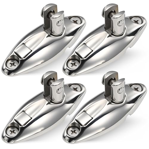 Marine Grade Stainless Steel Boat Bimini Top Swivel Hinges Pack of 4