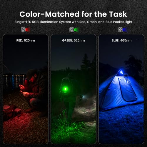 Sofirn SE1 Pro RGB Pocket Flashlight - USB-C Rechargeable, Green Variation