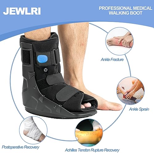 Walking Boot for Sprained Ankle - Short Air Fracture Boot, Large Size