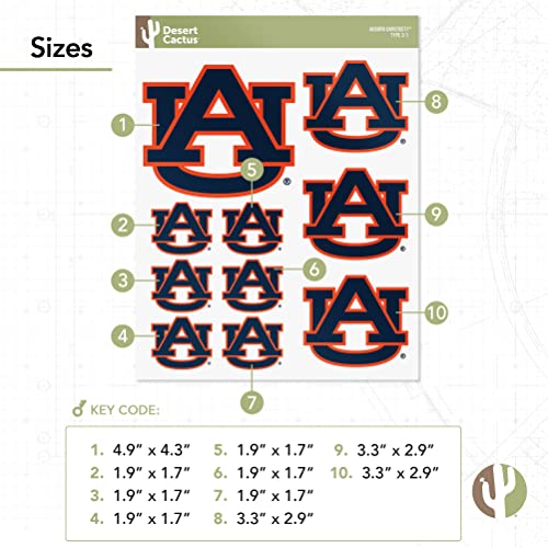 Auburn Tigers Vinyl Sticker Decal - Official College Campus Spirit