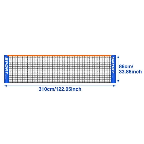 Portable Badminton Net for Tennis, Soccer, Volleyball Training Net Backyard Sport Training Foldable Portable Badminton Tennis Net for Indoor Outdoor Court Garden Beach Backyard (10ft)