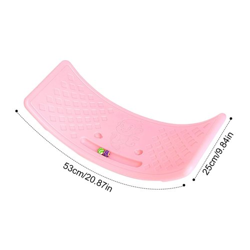 Wobble Board,Balance Board,2025 New Curved Rocking Seesaw Balance Boards Balance Popping Board Non Slip Sensory Training Balance Beam Equipment For 𝐁oys 𝐆irls, Hold Up To 25Kg For Indoor Use