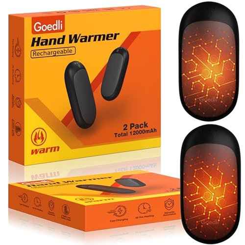 12000mAh Hand Warmers Rechargeable Portable Electric 2 Pack