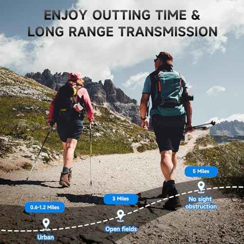 Walkie Talkies for Adults Long Range, Rechargeable Walkie Talkie 22 FRS Channels Two Way Radios with Noise Reduction, Volume Adjustment, LED Flashlight,1200mAh Rechargeable Battery (2 Pack Black)