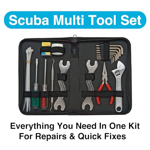 Scuba Diving Tool Kit with Wrenches & O-Ring Set - Maintenance & Repair