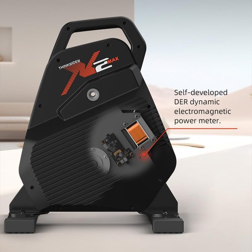 ThinkRider X2Max Smart Bike Trainer Cycle Trainer Bicycle Trainer, Quiet Portable Design for Indoor Driving, Simulates 18% Slope, ANT + & BLE