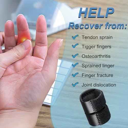 5Pcs Thumb Splints, Trigger Finger Splint, Finger Brace for Arthritis, Straightening, Broken, Finger Support Fits Thumb - Middle - Ring - Index - Pinky Fingers