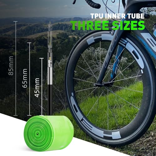 Cyclami 2 Pack 700C x 32C-47C Gravel MTB Bicycle Inner Tubes with 65mm Presta Valve - Lightweight TPU