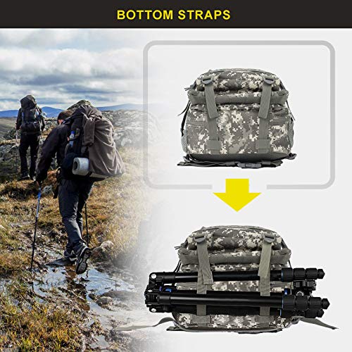 Zavothy Camo Military Tactical Backpack 45L Army Assault Pack for Hiking Camping