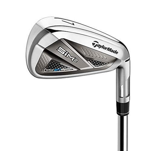 TaylorMade Golf SIM 2 MAX IRON SET MENS RIGHT HAND GRAPHITE REGULAR 5-PW, AW