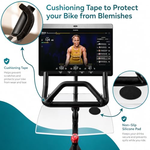 Peloton Bike+ Laptop & Phone Desk Tray - Adjustable, Tool-Free Mount