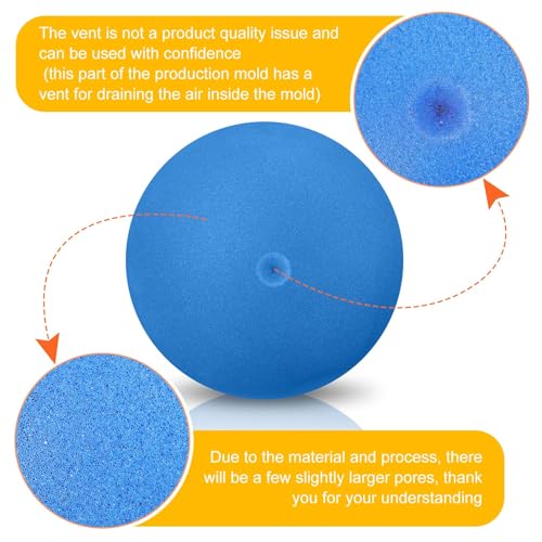 8.5 Inch Foam Bouncy Balls Set - Soft Lightweight Playground Sport Balls for Kids