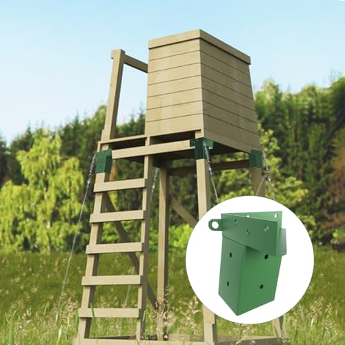 Green Deer Stand Brackets 4x4 for Hunting Platforms - Set of 4, Variation of THIS listing